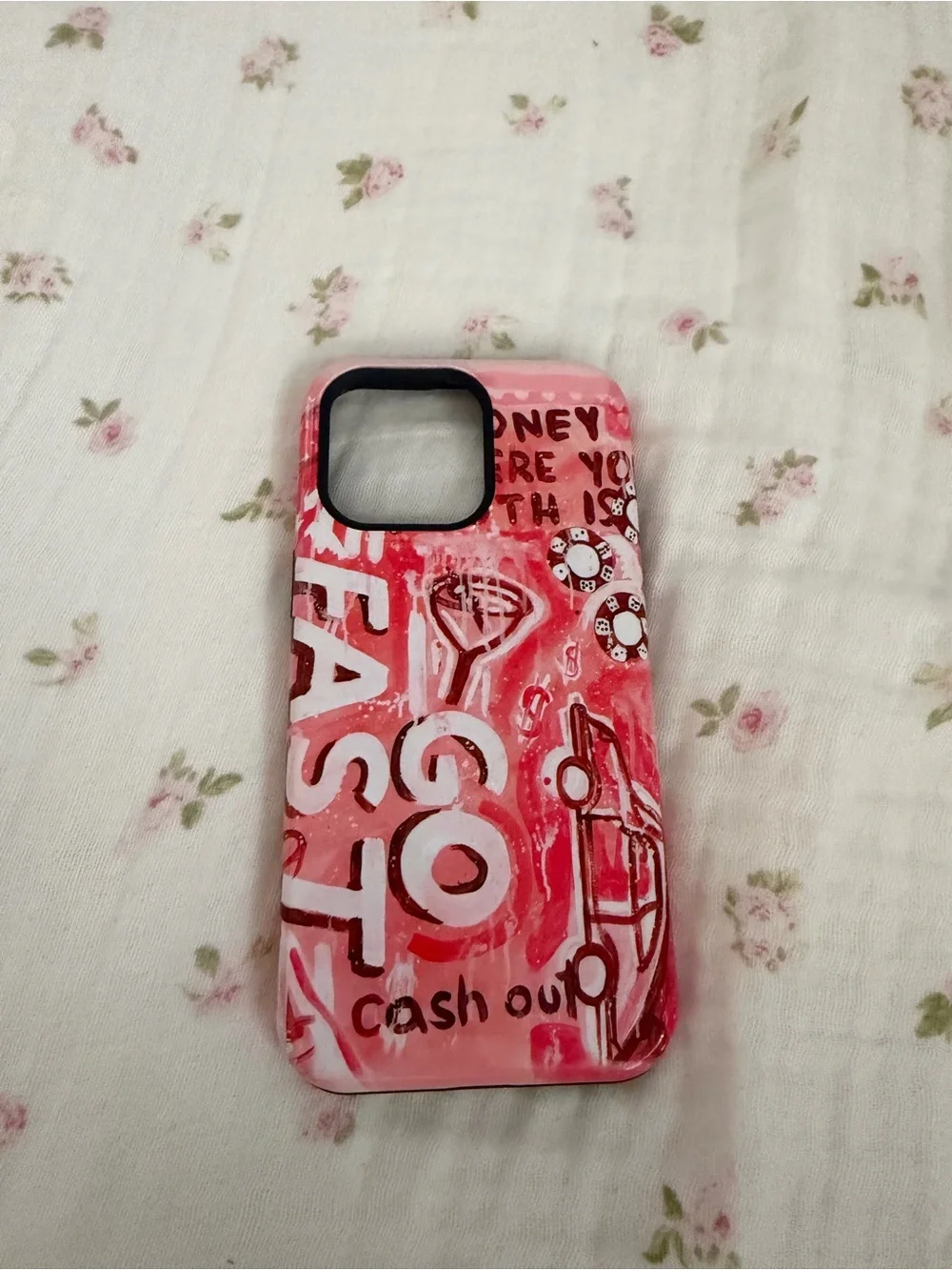 Pink Graphic Phone Case for iPhone - Stylish Protection